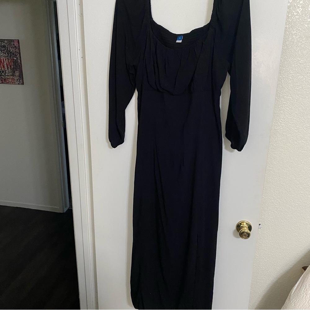 Old Navy Black Long Sleeve Dress